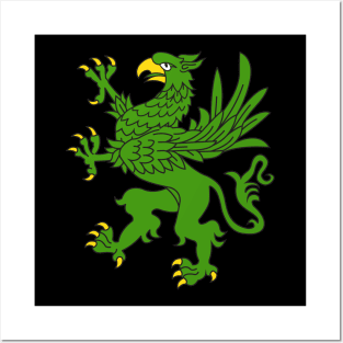 Griffon logo Green Posters and Art